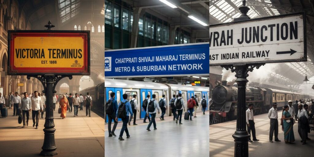 Indian station signage system