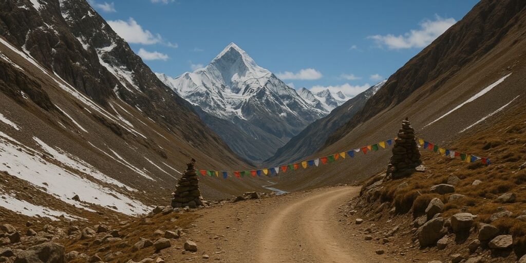 Lipulekh Pass leading to Kailash Mansarovar pilgrimage route Lipulekh Pass leading to Kailash Mansarovar pilgrimage route