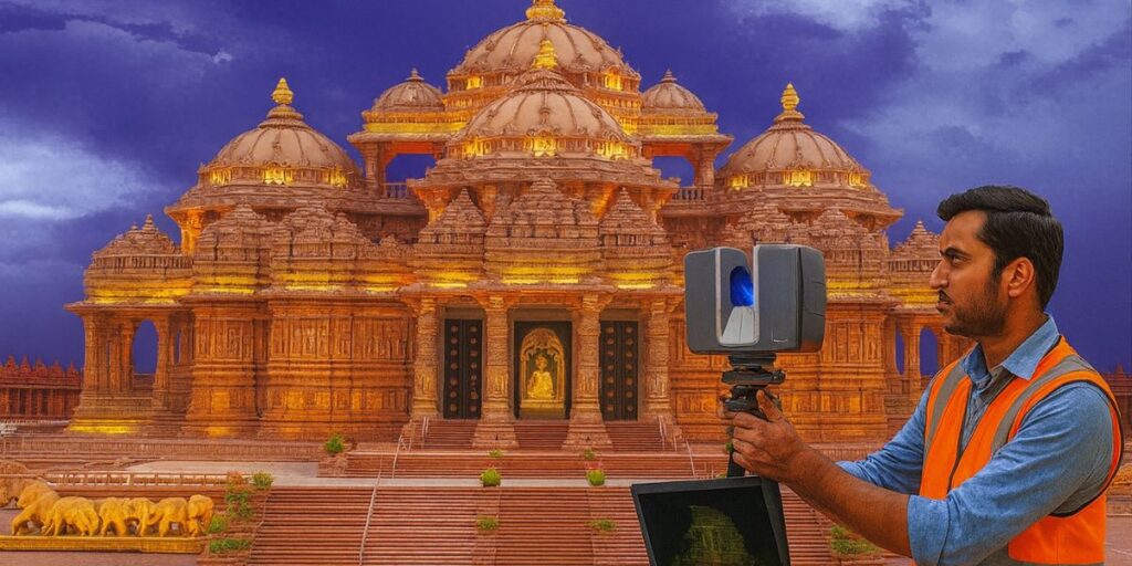 Digital reconstruction of temple carvings using AI